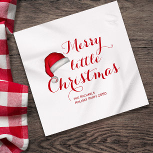 Serviette En Papier Joyeux petit Noël personnalisé