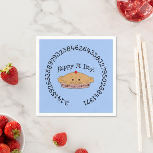 Serviette En Papier Joyeux Pi Day Pie