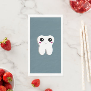 Serviette En Papier Joyeux sourire Dental Tooth Cute