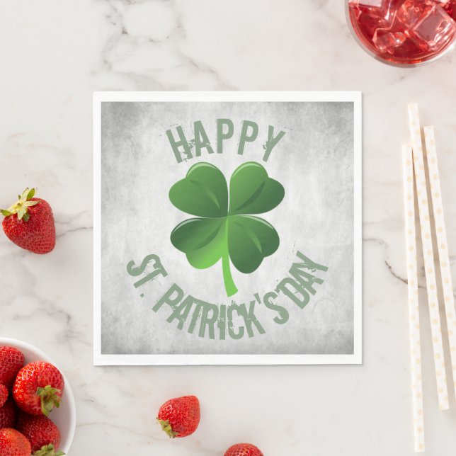 Serviette En Papier Joyeux St. Patrick's Day Paper Napkin (En situation)