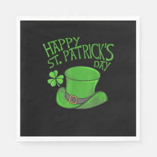 Serviette En Papier Joyeux T-shirt Jour de la Saint Patrick