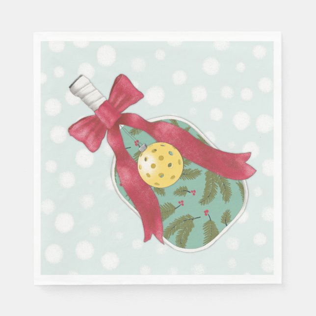 Serviette En Papier Joyeux Volley-jours Pickleball thème vacances serv (Devant)