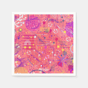 Serviette En Papier Jubilation : Art maximaliste