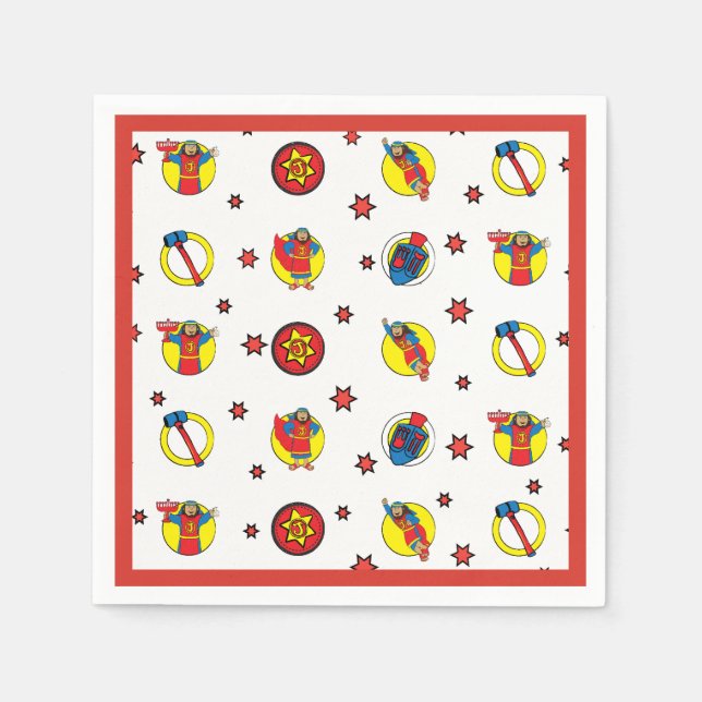 Serviette En Papier Judah Maccabee Fun Hanoukka Party (Devant)