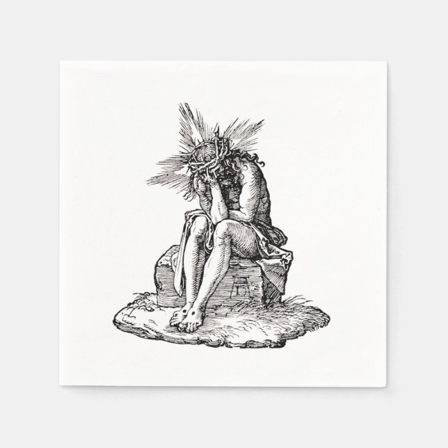 Serviette En Papier Jugement de Jésus-Christ (Devant)