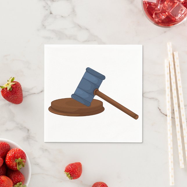 Serviette En Papier Juges Gavel Papier Napkins (Créateur téléchargé)