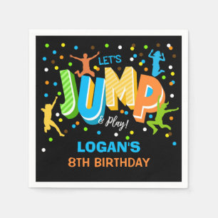Serviette En Papier Jump Anniversaire des serviettes personnalisées