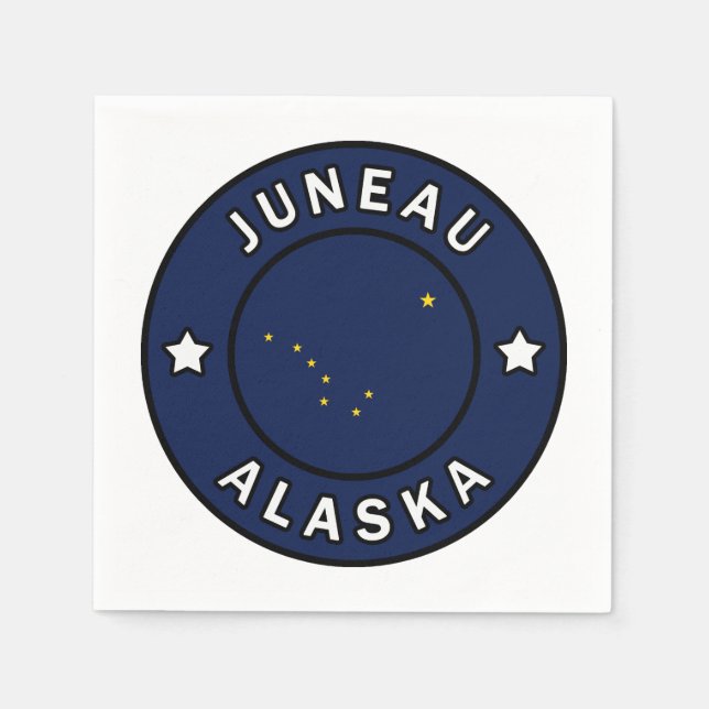 Serviette En Papier Juneau Alaska (Devant)