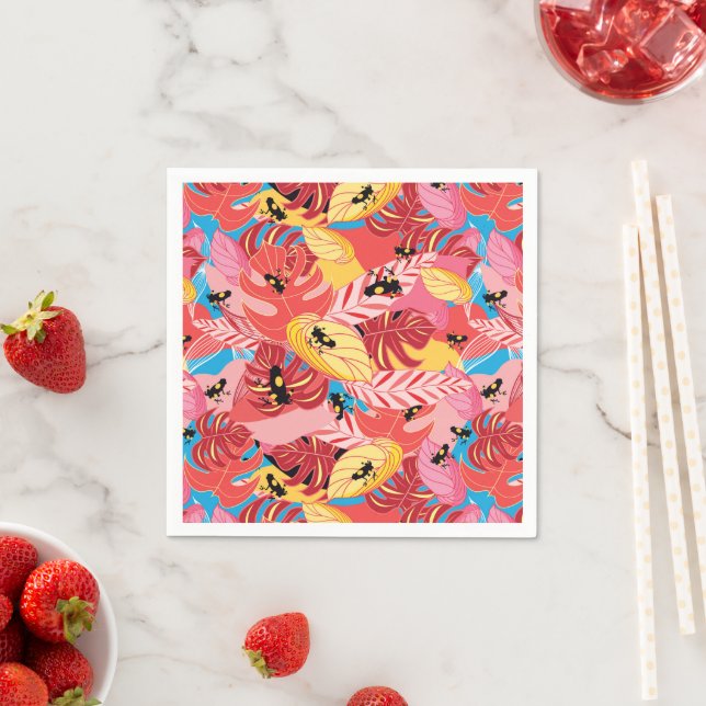 Serviette En Papier Jungle (En situation)