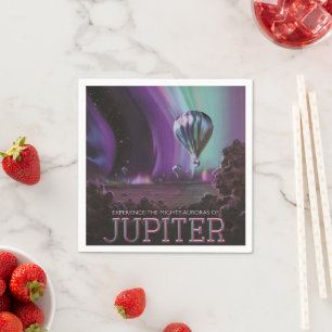 Serviette En Papier Jupiter Travel by Hot Air Balloon Bighty Aurora