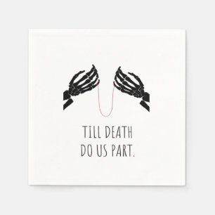 Serviette En Papier Jusqu'à ce que la mort nous sépare Boxy
