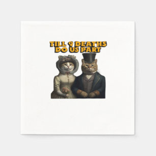 Serviette En Papier Jusqu'à ce que la mort nous sépare Classique