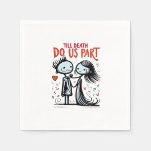 Serviette En Papier Jusqu'à ce que la mort nous sépare - classique