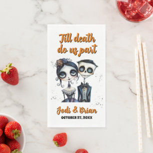 Serviette En Papier Jusqu'à ce que la mort nous sépare Mariage d'Hallo