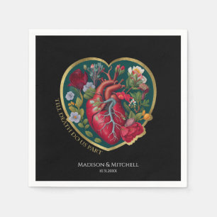 Serviette En Papier Jusqu'à la mort Faisons-nous partie Goth Coeur Hal