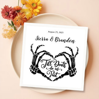 Serviette En Papier Jusqu'à la mort Faites-nous la fête Mariage person