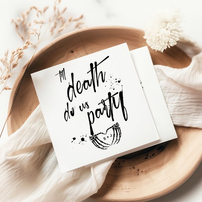 Serviette En Papier Jusqu'à la mort, nous sommes la faveur du mariage (Créateur téléchargé)