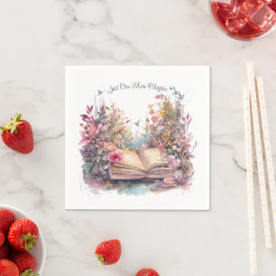 Serviette En Papier Just One More Chapter - Amoureux de livres, Club d