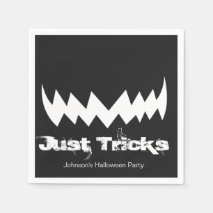 Serviette En Papier Juste des traces mal sourire Halloween