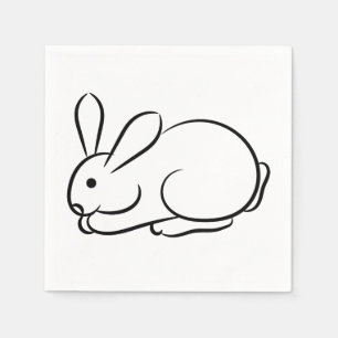 Serviette En Papier Juste un lapin