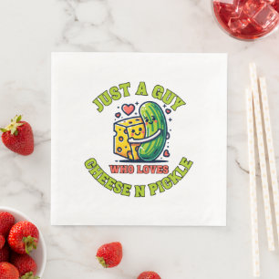 Serviette En Papier Juste un type qui aime les pickles