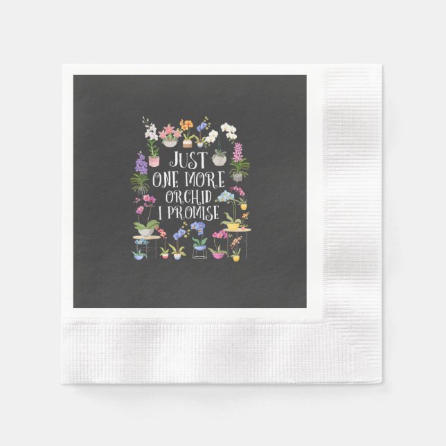 Serviette En Papier Juste une autre orchidée, je promets (Devant)
