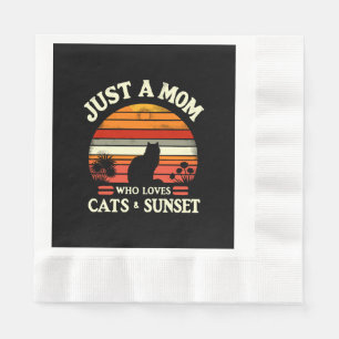 Serviette En Papier Juste une maman qui aime les chats
