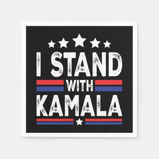Serviette En Papier Kamala Harris (Devant)