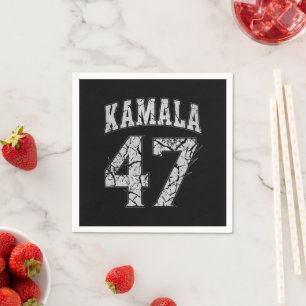 Serviette En Papier Kamala Harris 47e président États-Unis Amérique 20