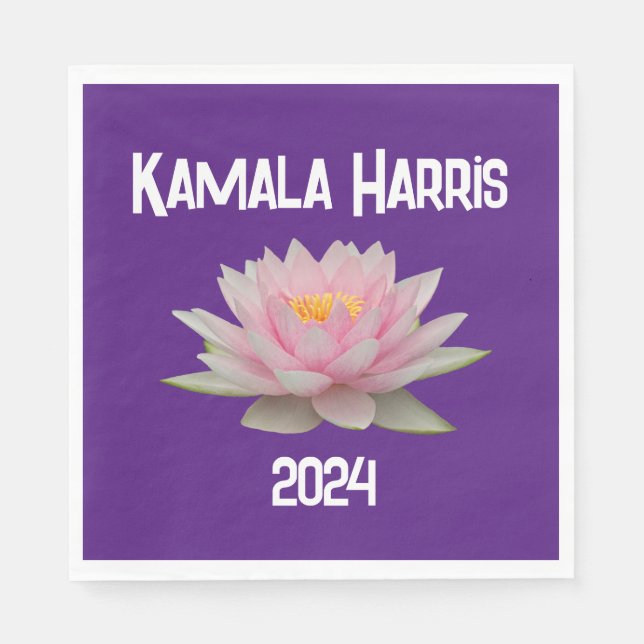 Serviette En Papier Kamala Harris Lotus 2024 (Devant)