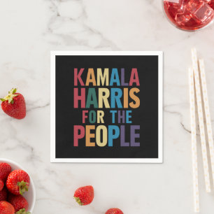 Serviette En Papier Kamala Harris pour le président LGBT Gay pride Rai