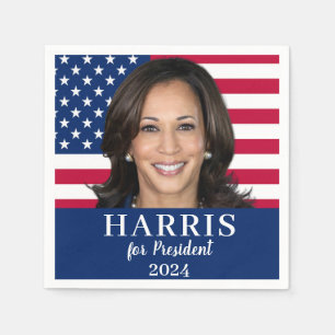 Serviette En Papier Kamala Harris Pour Président 2024