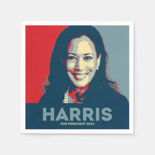 Serviette En Papier Kamala Harris Pour Président 2024