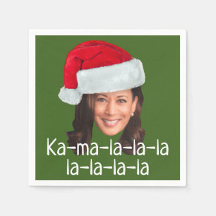 Serviette En Papier Kamala Santa Hat Biden Harris 2020 drôle de vacan