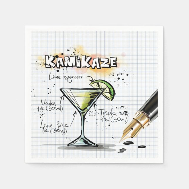 Serviette En Papier Kamikaze (Devant)