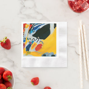 Serviette En Papier Kandinski Impression III Concert Peinture Abstrait