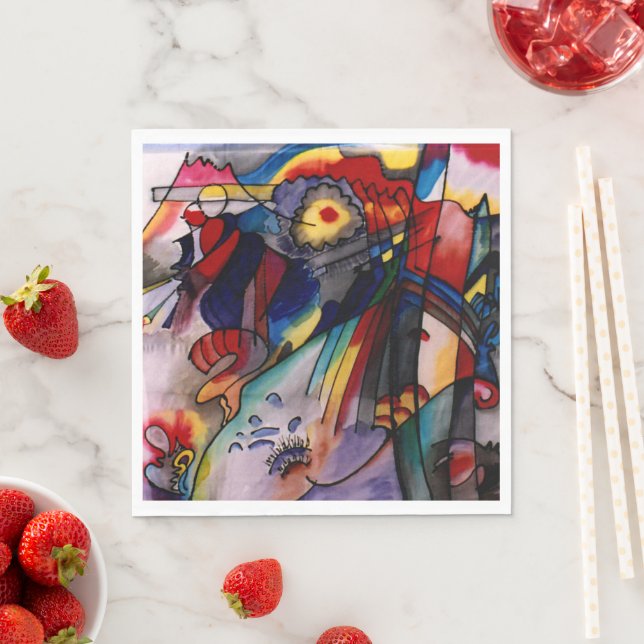 Serviette En Papier Kandinsky - 293 (En situation)