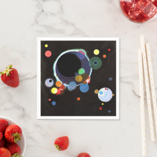 Serviette En Papier Kandinsky - Plusieurs cercles