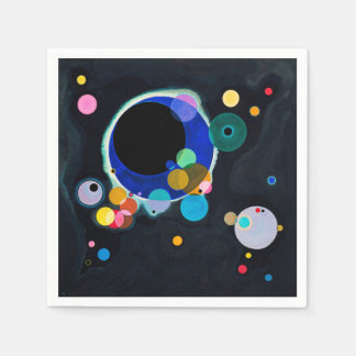 Serviette En Papier Kandinsky Plusieurs Cercles Artwork