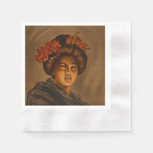 Serviette En Papier Karama : Actrice japonaise Romance Geisha