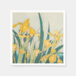 Serviette En Papier Katsushika Hokusai - Grasshopper et Iris