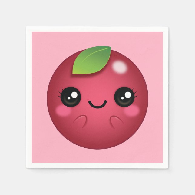 Serviette En Papier Kawaii Cranberry (Devant)
