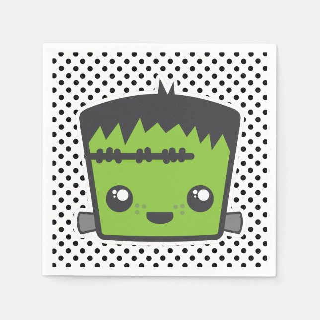 Serviette En Papier Kawaii Frankenstein Napkins (Devant)
