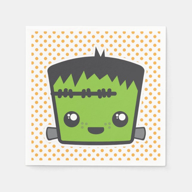 Serviette En Papier Kawaii Frankenstein Napkins (Devant)