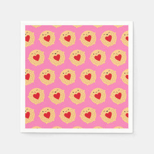 Serviette En Papier Kawaii Jammie Dodger Biscuits