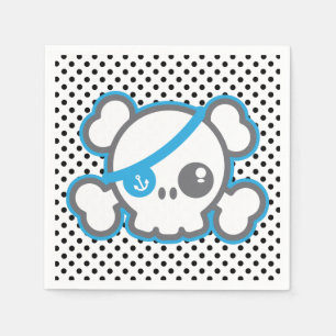 Serviette En Papier Kawaii Pirate Skull Napkins