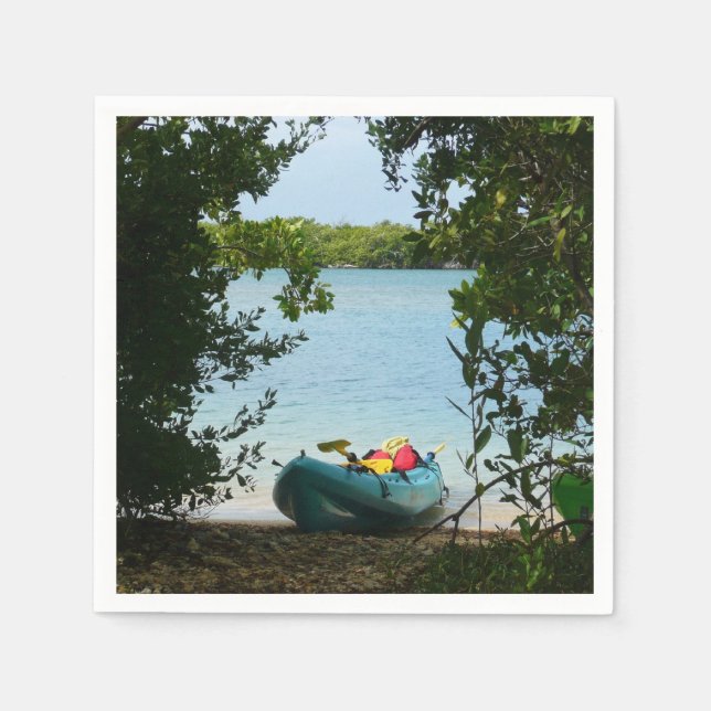 Serviette En Papier Kayaking aux îles Virgin (Devant)