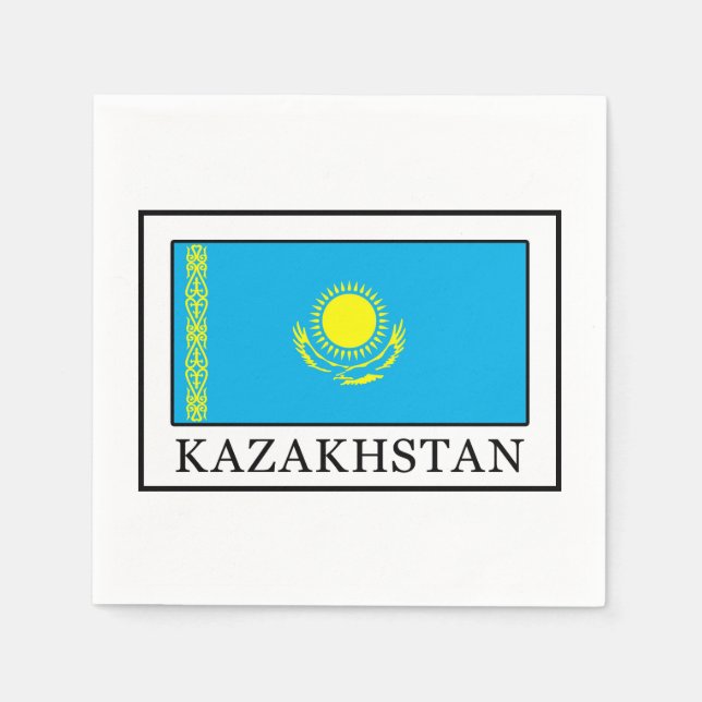Serviette En Papier Kazakhstan (Devant)