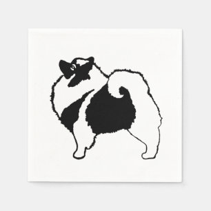 Serviette En Papier Keeshond Graphics - Cute Original Chig Art