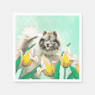 Serviette En Papier Keeshony in Tulips Peinture mignonne Original Chie